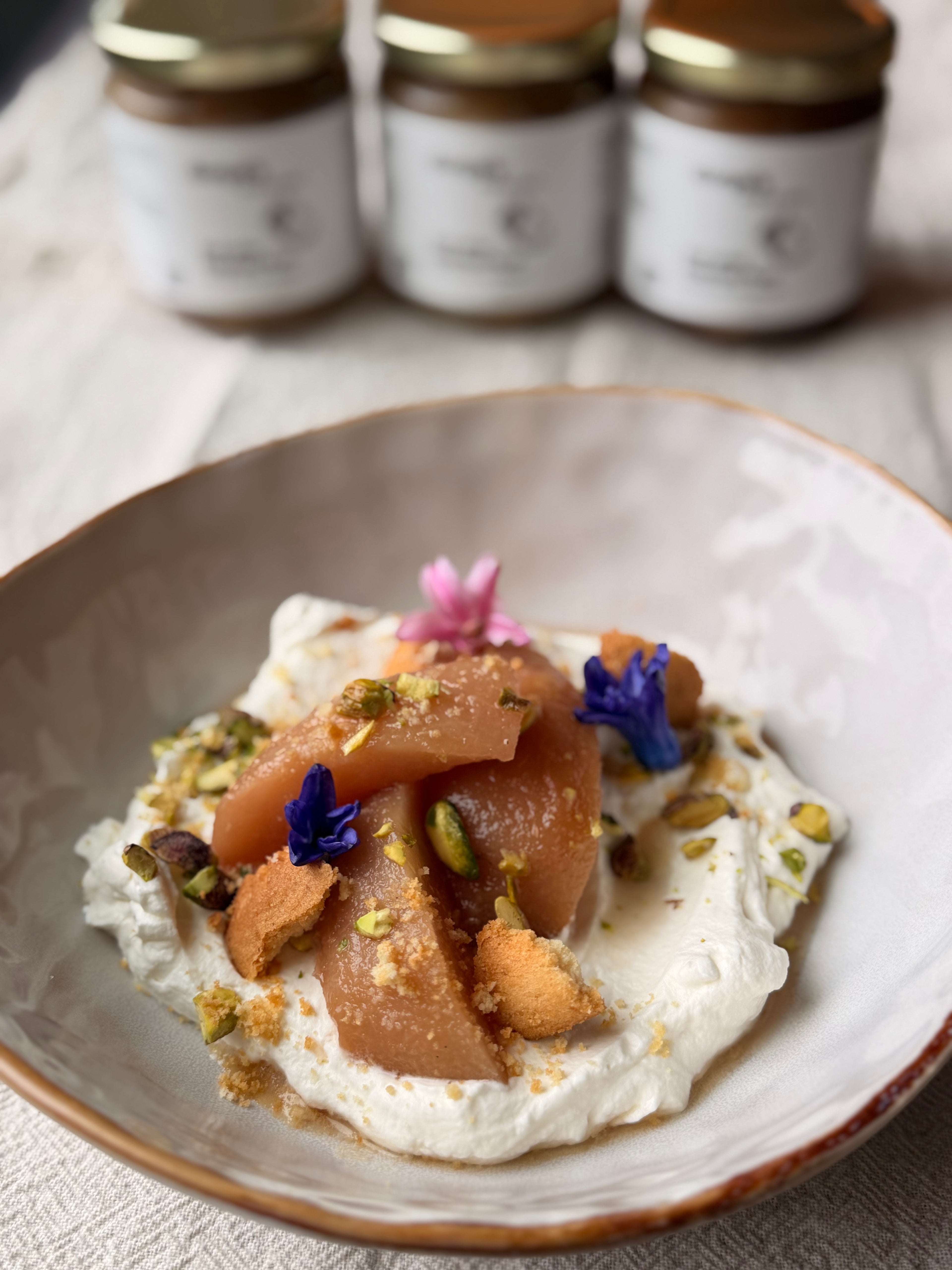 Red Wine Poached Pear