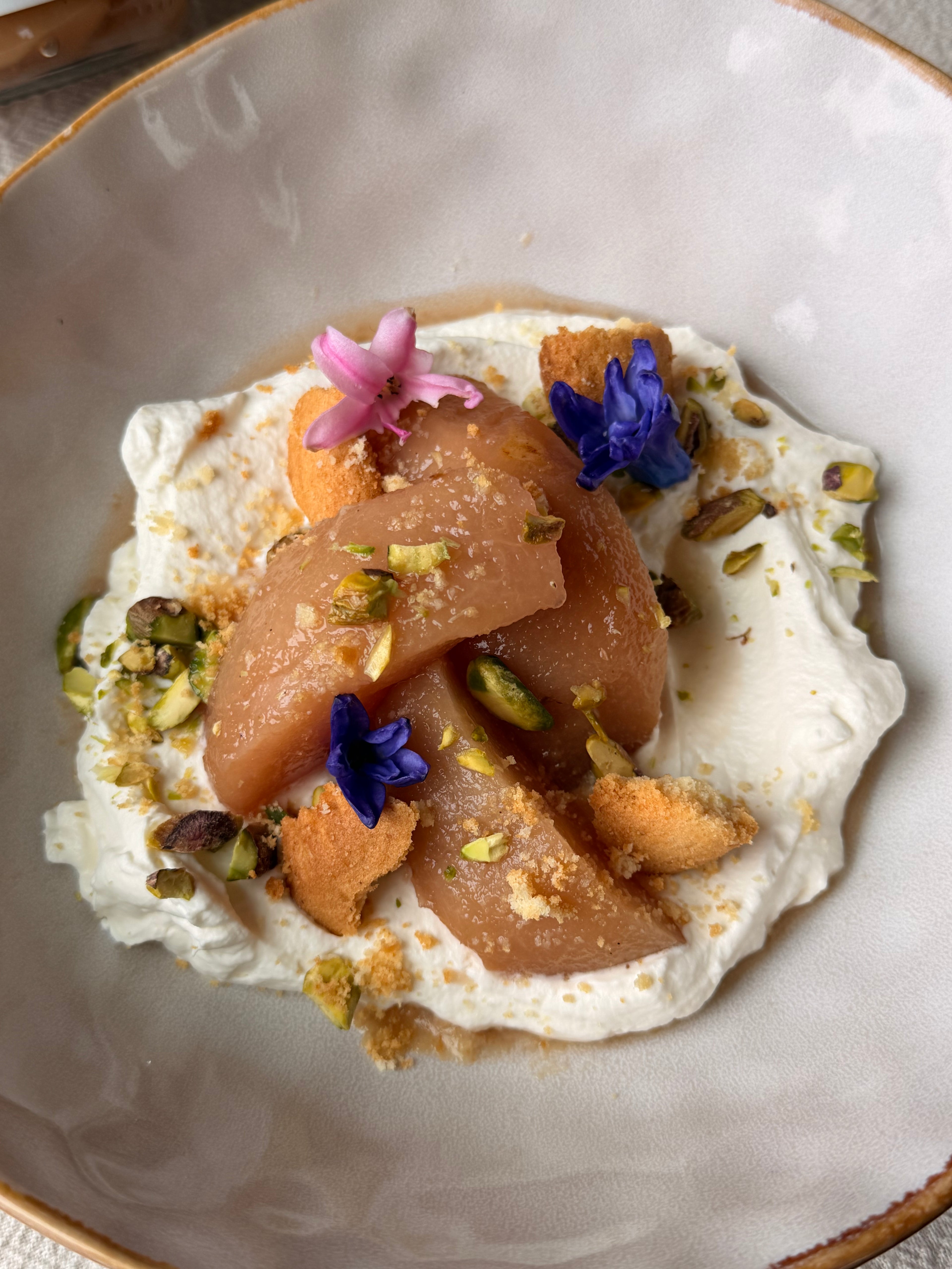 Red Wine Poached Pear